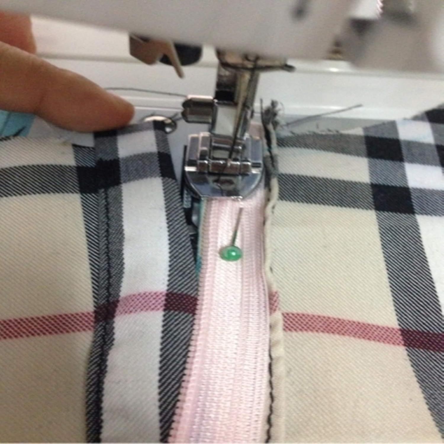 Concealed Invisible Zipper Foot Fits All Low Shank Snap-On Singer Brother Babylock Euro-Pro Janome Kenmore White Juki New Home Simplicity Elna Etc Domestic Sewing Machines - Image 4