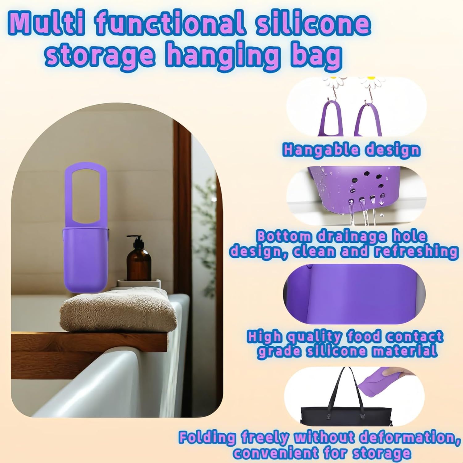 Universal Foldable Silicone Cup Holder Dual-Open Design fits Most Bottles&Cups.Leak-Proof, Food-Grade Silicone,Easy to Clean.for Adults&on Bikes,Walks,Outdoors.Secure,Foldable,Hands-Free Convenience - Image 5