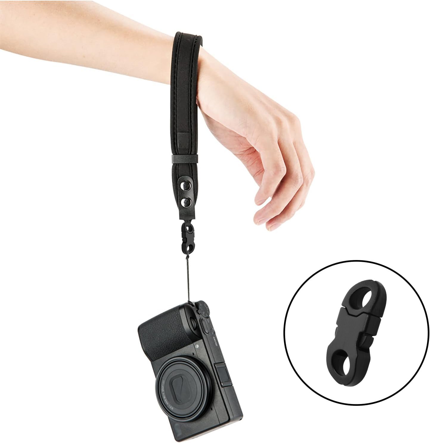 CooBigo 25 Pack Mini Breakaway Buckles, 6mm Side Release Plastic Buckle for Paracord Bracelet Clasp, Paracord Anklet, Braided Necklace, Cameras Strap Rings Accessories - Image 6