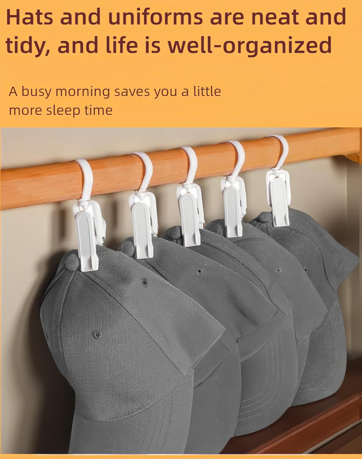 10-Pack Heavy Duty Swivel Clothes Pins - 360° Rotating Hooks for Laundry, Beach Towels, Curtains, Rustproof Stainless Steel Spring, Non-Slip Grip (4.3
