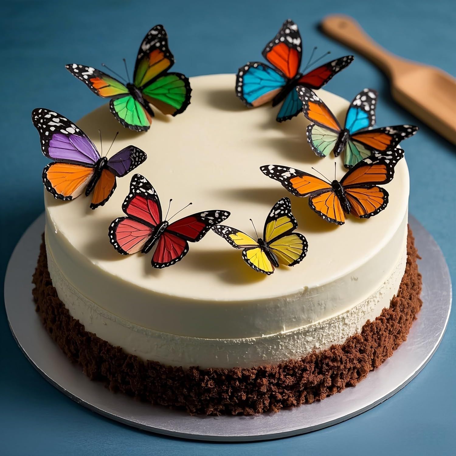 Reusable Butterfly Silicone Mold 5 Sizes - Baking Mold for Chocolate, Fondant, Resin Jewelry | Oven/Freezer Safe, Non-Stick Cake Decorations for Weddings, Gender Reveal & Keto Desserts - Image 2