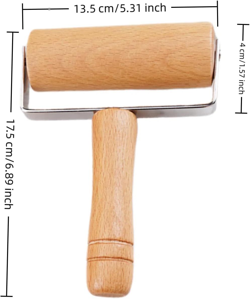 Stainless Steel & Beechwood Rolling Pin with Adjustable Thickness - Ergonomic Dumpling/Pasta Maker、Pizza, Kitchen Tool for Home Chefs, Dishwasher Safe & Rustproof Design (T) - Image 7