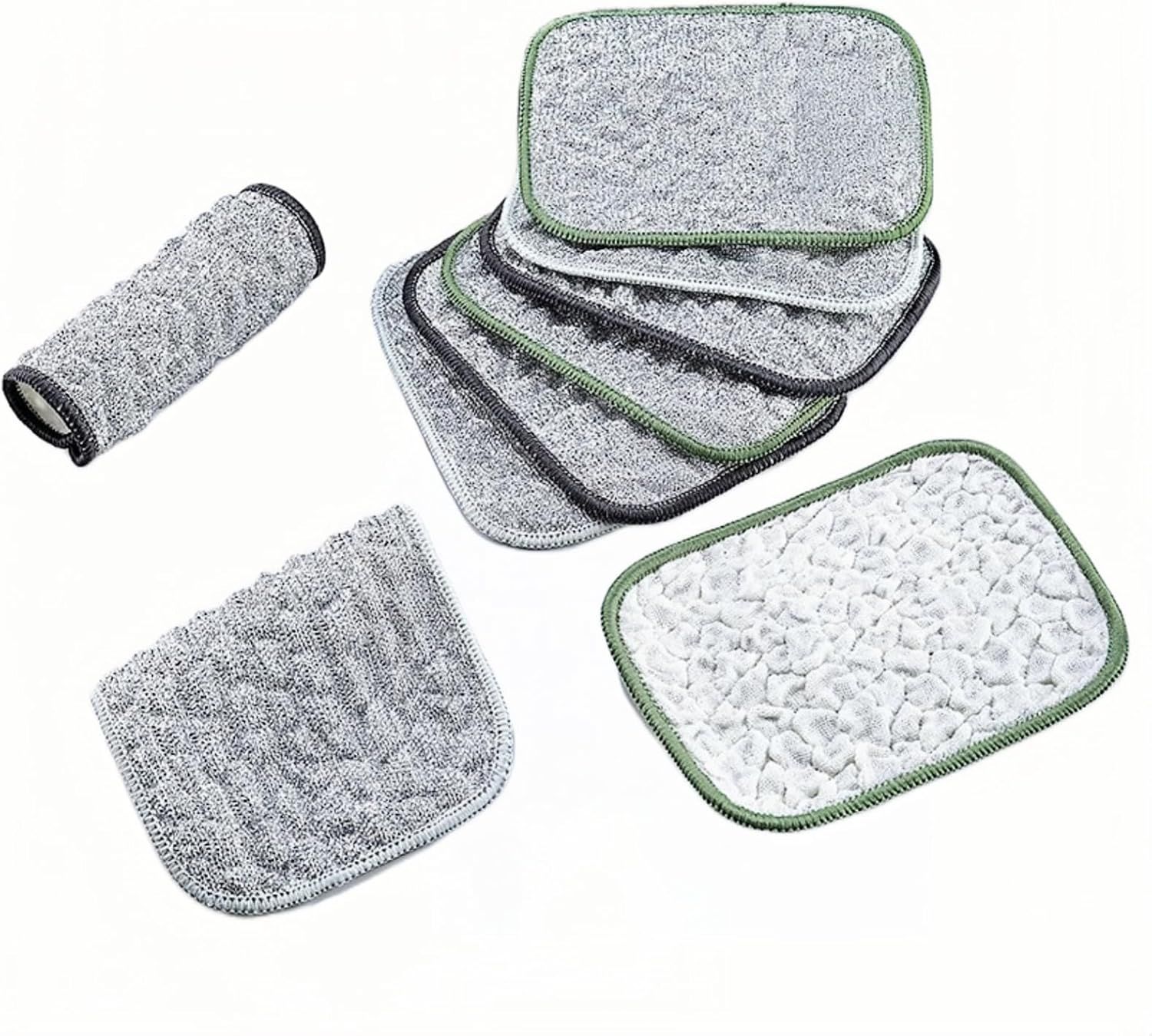 10Pack Scrubber Sponge for Dishes, Pans & Grease - Dual-Side Non-Scratch, Super Absorbent, Heat Resistant - Strong Cleaning Power for Kitchen, Glass, Stove (Color Random) - Image 1