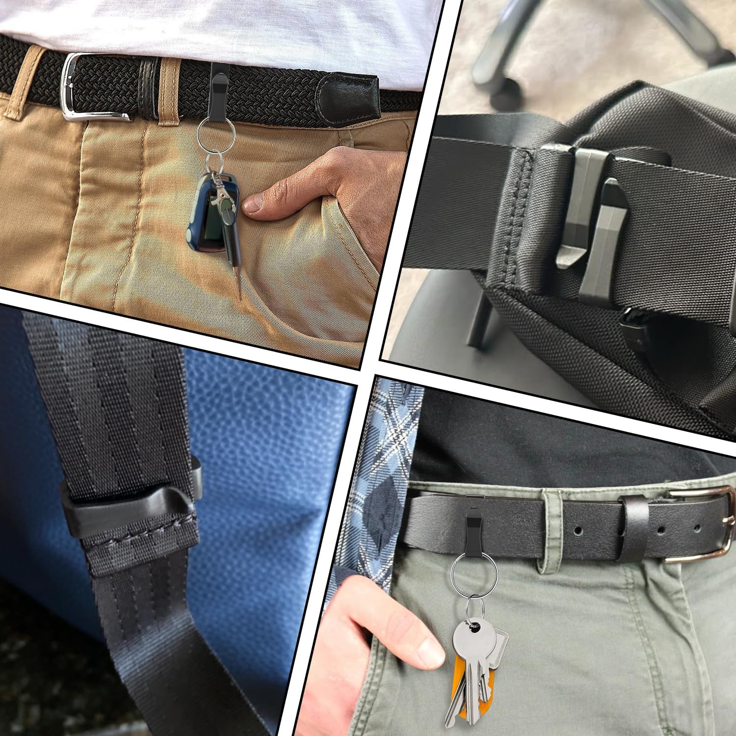 CooBigo Plastic Webbing Ending Clip, Tactical Molle Belt Clip Hook, Hiking Camping Backpack Helmet Goggle Webbing Clip - Image 6