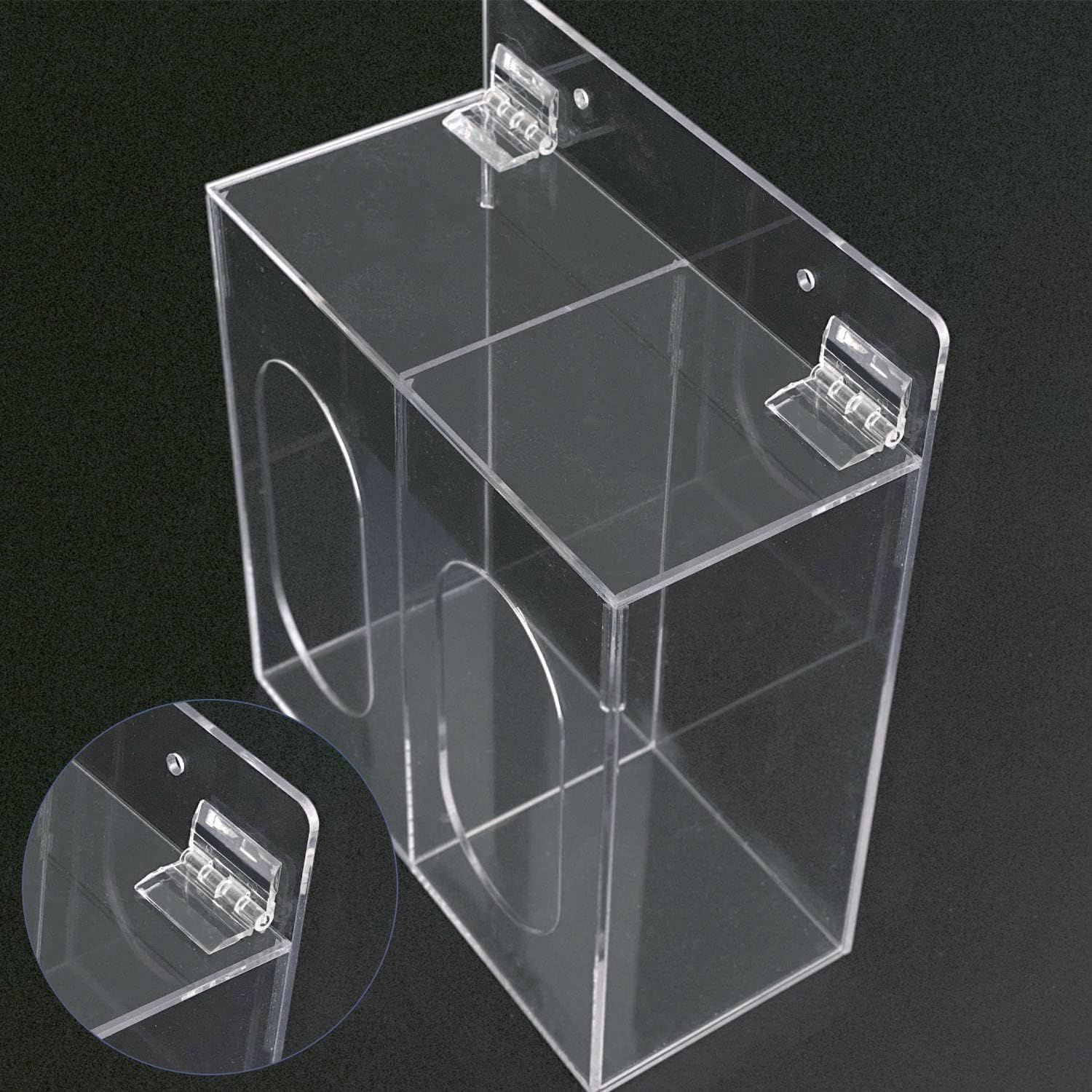 12 Pcs 35x25 mm Mini Transparent Acrylic Hinge Self-Adhesive Small Hinges Folding Hinge, Clear Plastic Hinges for Glass, Crafts, Aquarium Lid, Cabinet, Furniture, Display Stand - Image 7