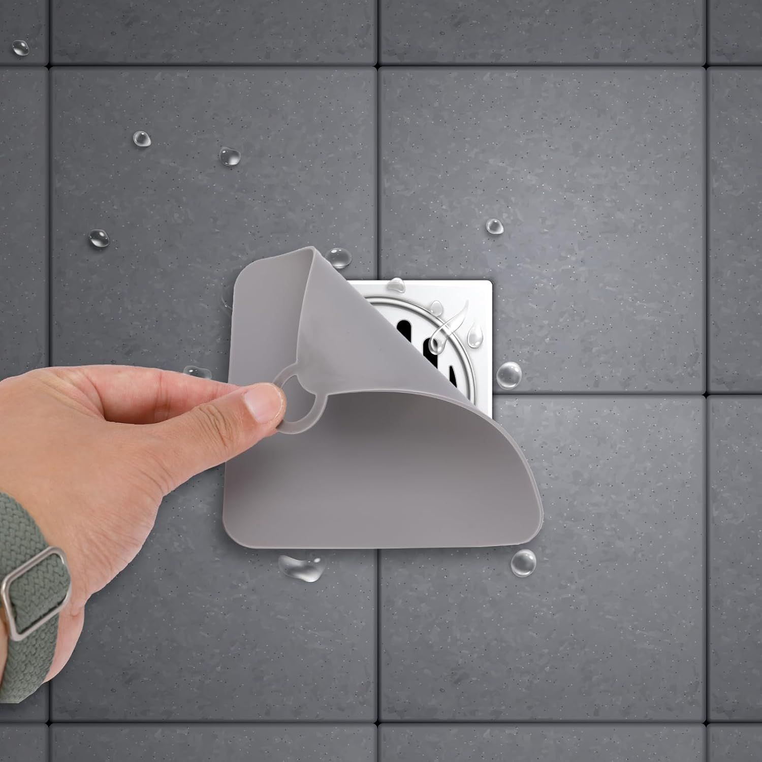 2 Pieces Silicone Tub Stopper Shower Drain Cover Floor Drain Anti-Odor Mat Shower Silica Gel Drain Plugs Bathtub Drain Cover Sewer Deodorization Floor Drain Mat for Kitchen, Bathroom and Laundry - Image 6