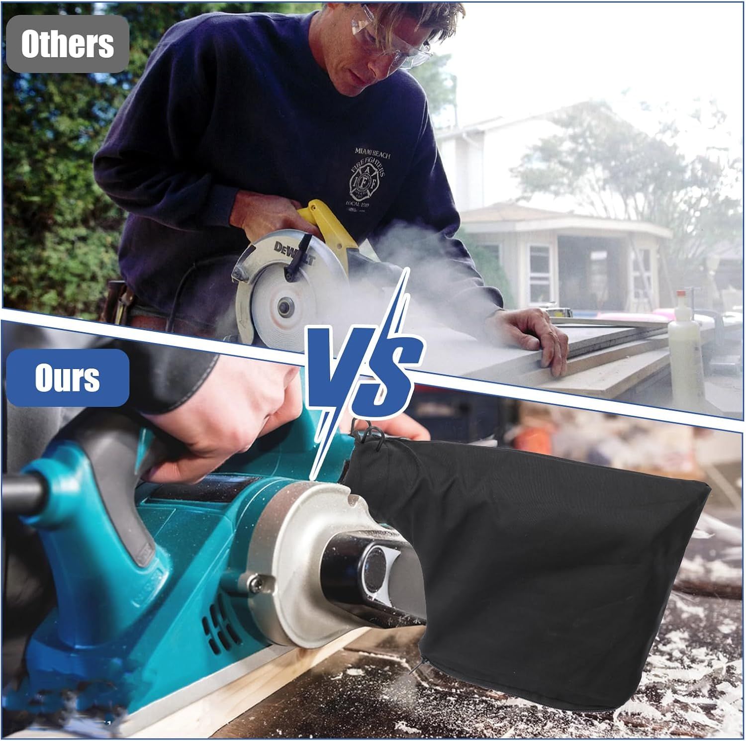 Table Saw Miter Dust Bag Black Dust Collection Bag for 255 Model with Zipper and Wired Adjustable Stand for Belt Sander Parts Diagonal Miter Saw Accessories - Image 6