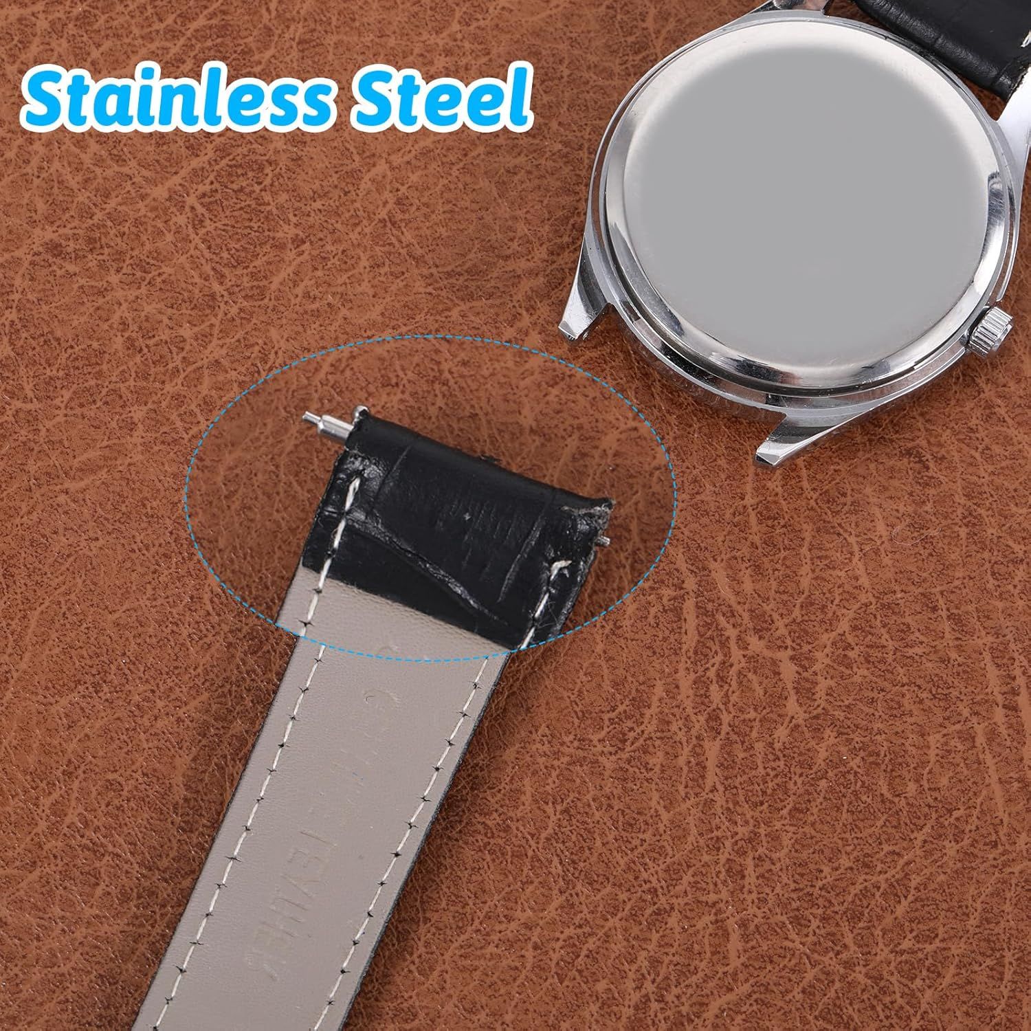 4Pcs Quick Release Spring Bars, Stainless Steel Pins for 22mm Watch Band, Watch Pins Replacement Kit for Watches Band Repairing - Image 2