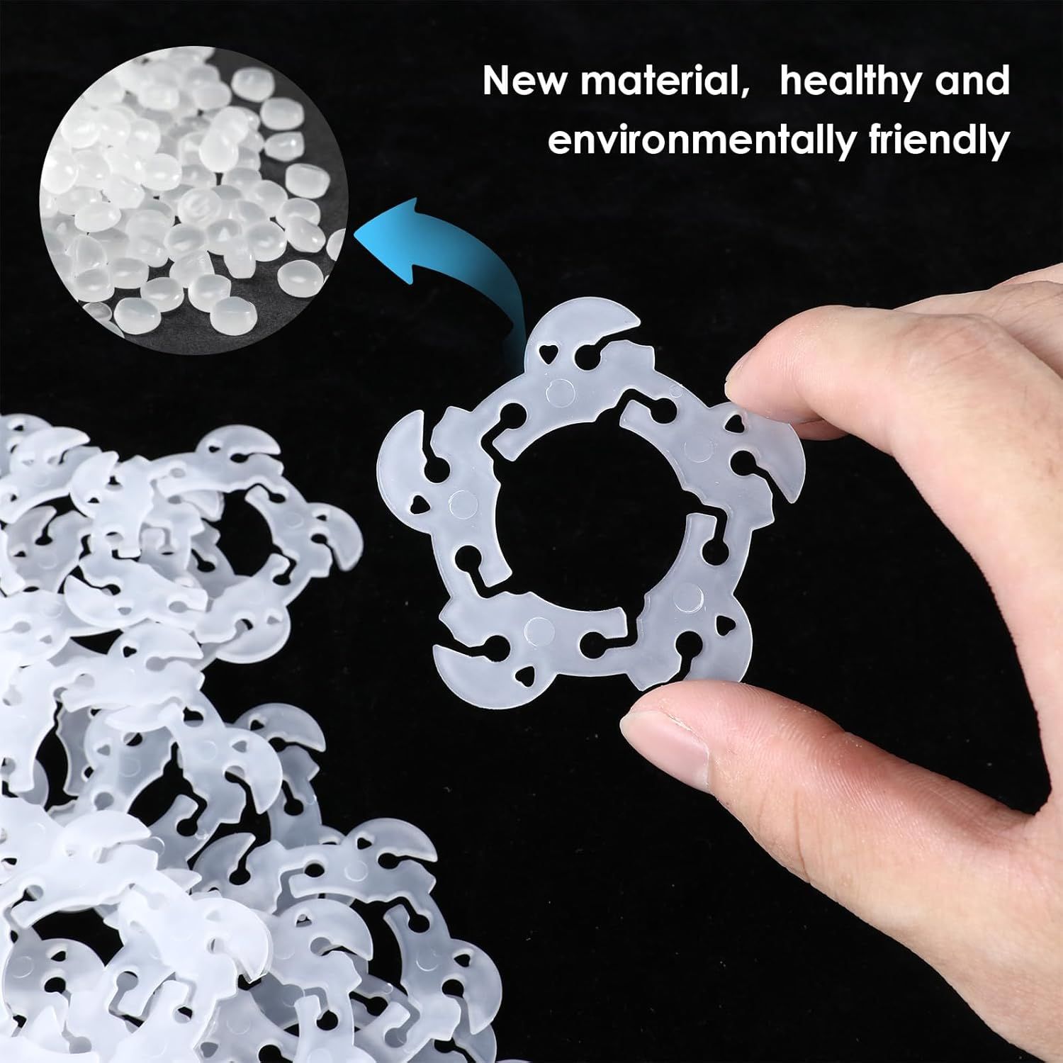 50 Pcs Reusable Balloon Arch Clips, Plastic Balloon Arch Connectors, Garland Holders for Decorating Connector, Balloons Stand Clips for Birthday Wedding (Diameter 2.2 Inch) - Image 6