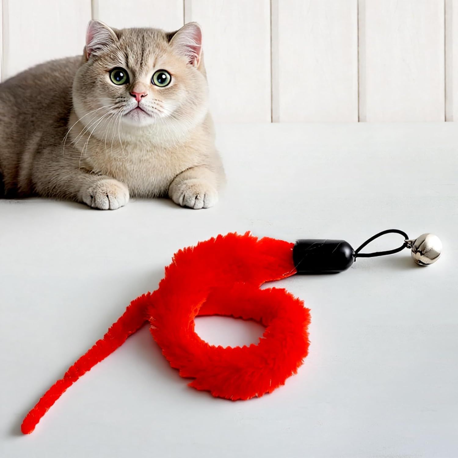 10 Packs Cat Worm Toys, Colorful Worm Cat Toy, Interactive Cats Wand Attachment Toys for Teaser Play and Chase Exercise with Kitten - Image 5