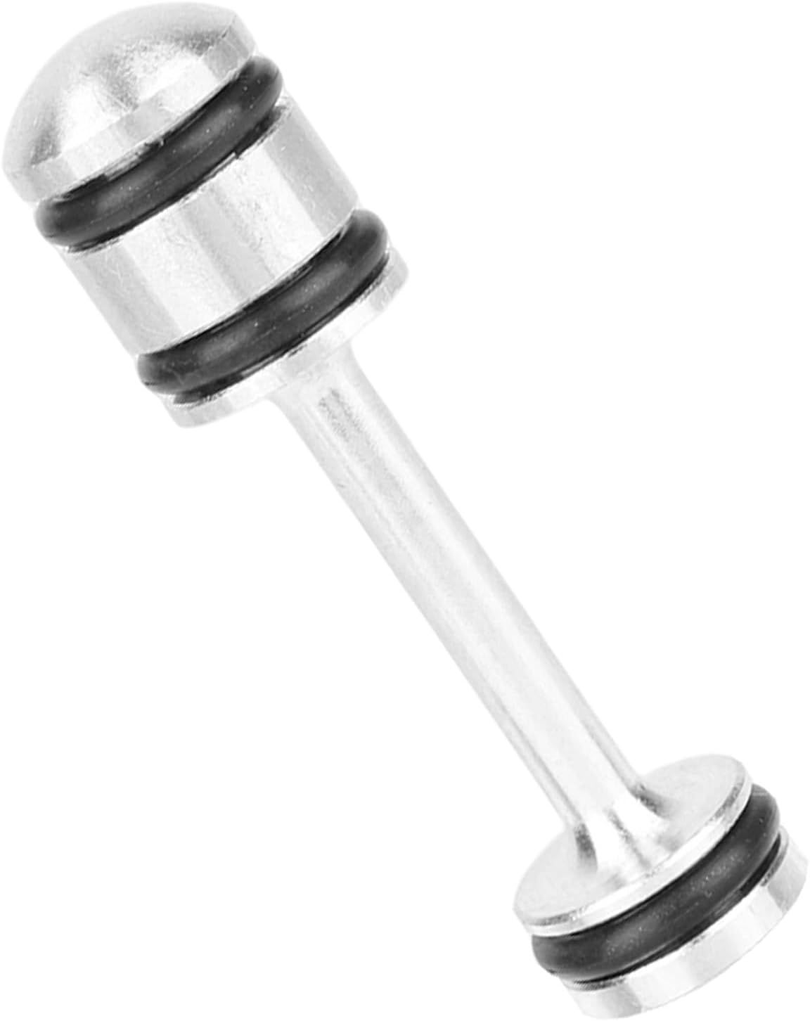 Aluminum Oil Diverter Barbell, Compatible with Gen III & IV Engines LS1 LS3 LS2 LS6 L92 L99 L33 LQ4 LQ9 4.8L 5.3L 5.7L 6.0L 6.2L LS Performance Parts Oil Billet Diverter Barbell (Black, Silver) - Image 1