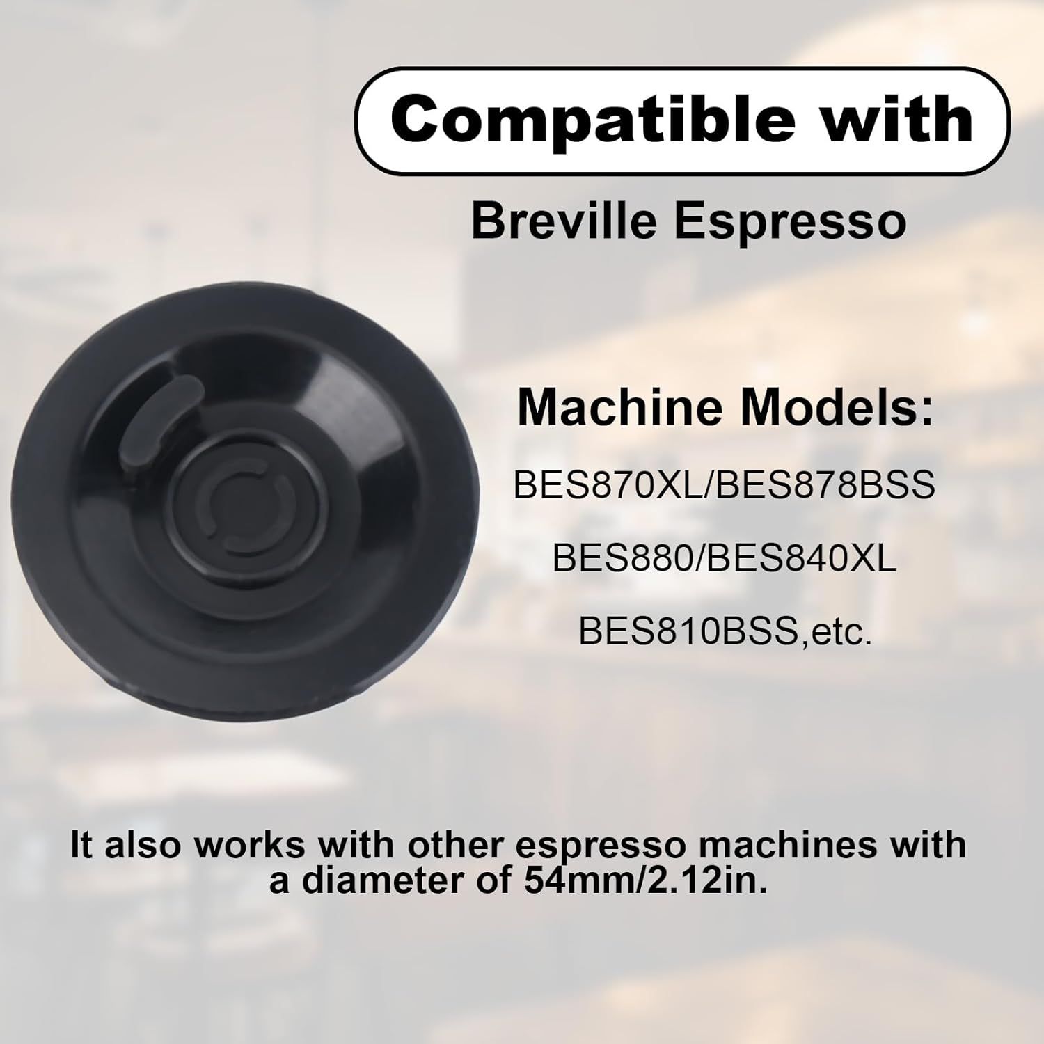 2pcs Espresso Cleaning Disc, 54mm Silicone Backflush Cleaning Tablets kit for Sage Breville Espresso Machines BES870XL/ BES878BSS/ BES880/ BES840XL/ BES810BSS & More - Image 6