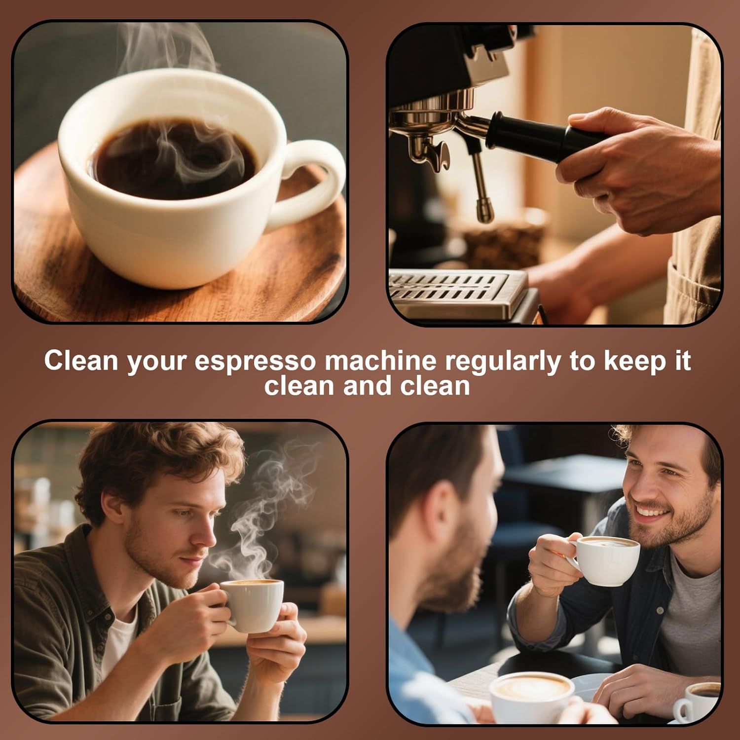 2pcs Espresso Cleaning Disc, 54mm Silicone Backflush Cleaning Tablets kit for Sage Breville Espresso Machines BES870XL/ BES878BSS/ BES880/ BES840XL/ BES810BSS & More - Image 7
