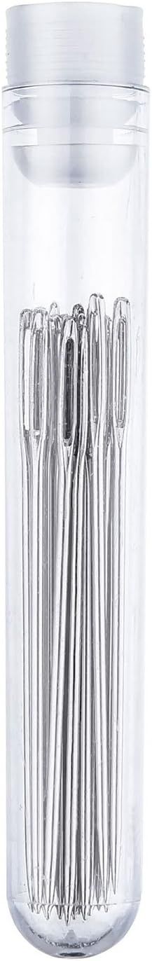 Large-Eye Stitching Needles for Leather Projects with Clear Bottle, 20 Pack - Image 5