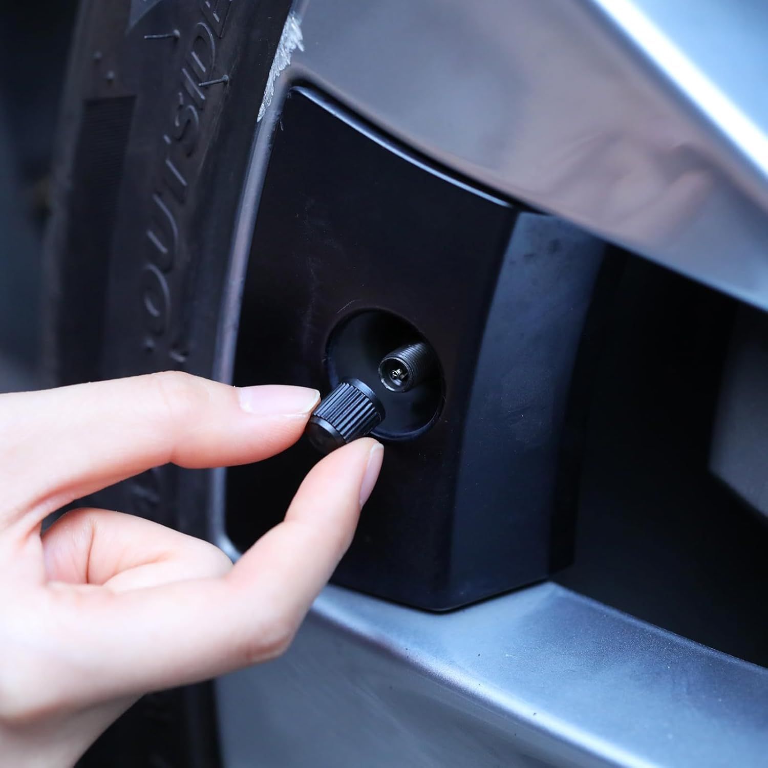 20 Pcs Tire Valve Stem Caps Car Tire Caps Plastic Universal Valve Stem Covers for Bike Bicycle Cars SUV Trucks Motorcycles (Black) - Image 6