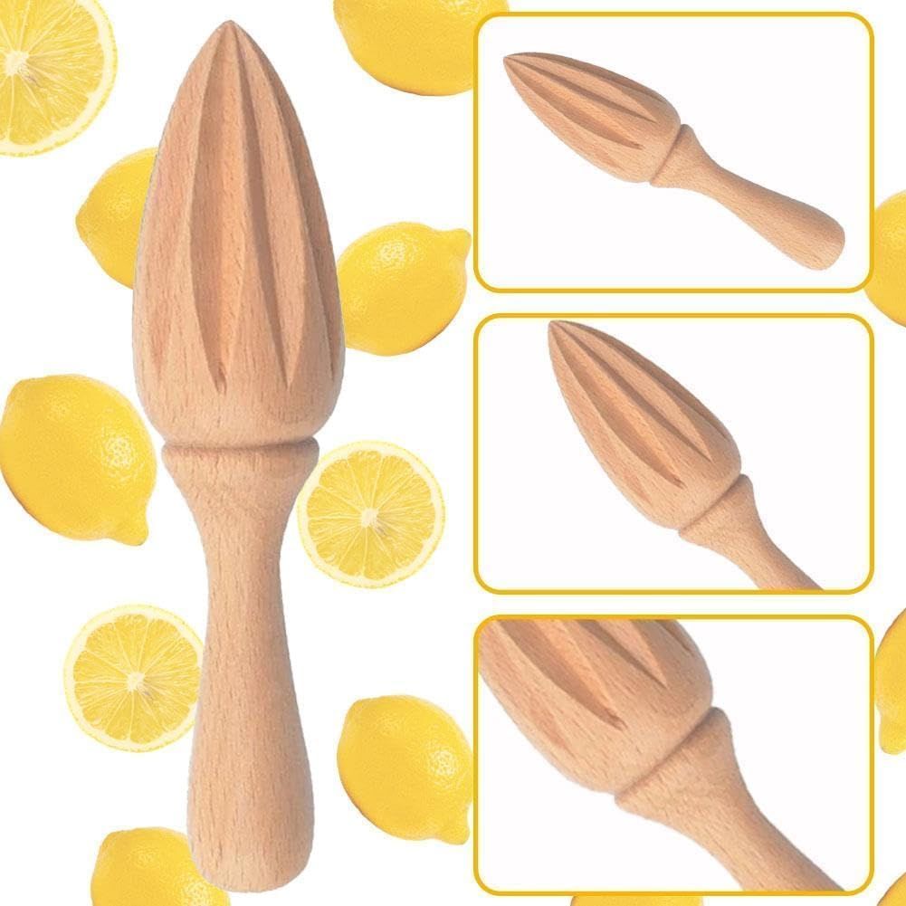 Wooden Citrus Reamer,Handheld Hand Citrus Lemon Juicer,Portable Fruit Squeezer,Kitchen Juicing Tool,Manual Orange Lemon Juice Reamer for Daily Home Bar Cafe Restaurant Use - Image 7