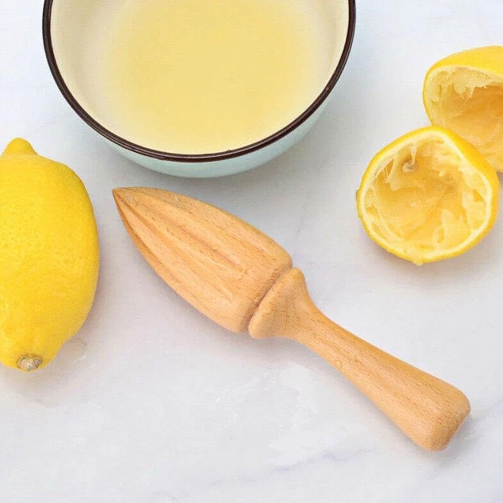 Wooden Citrus Reamer,Handheld Hand Citrus Lemon Juicer,Portable Fruit Squeezer,Kitchen Juicing Tool,Manual Orange Lemon Juice Reamer for Daily Home Bar Cafe Restaurant Use - Image 8