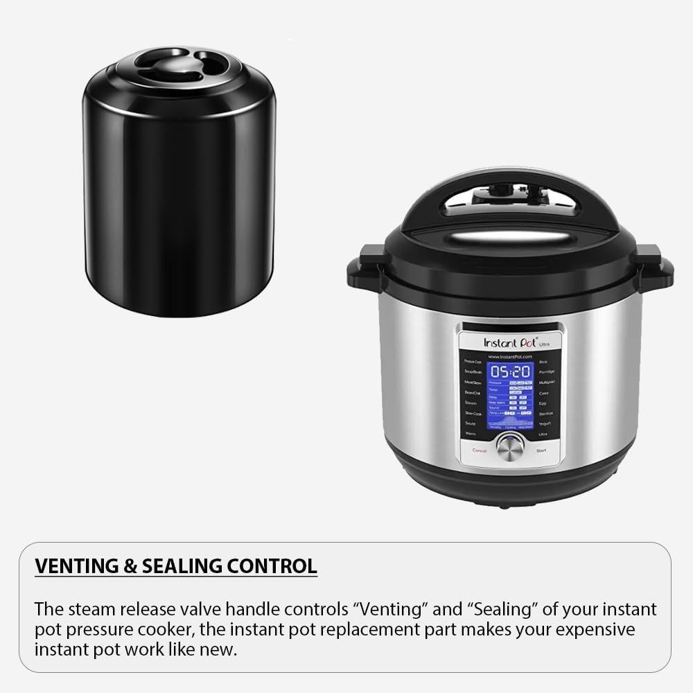 Steam Release Valve Handle for Instant Pot Duo Nova, DUO CRISP AF 8, Duo Gourmet 6 Qt, Ultra 3, 6, 8 Qt, Viva 6 Qt/Pressure Cooker Replacement Accessories - Image 7