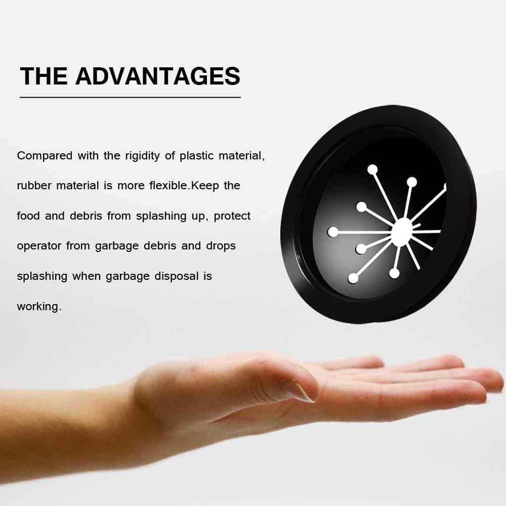Garbage Disposal Splash Guard Sink Baffle Cover Kitchen Disposal Replacement Waste Food Disposal Accessories Part for Whirlaway, Waste King, Sinkmaster and GE Models - Image 3