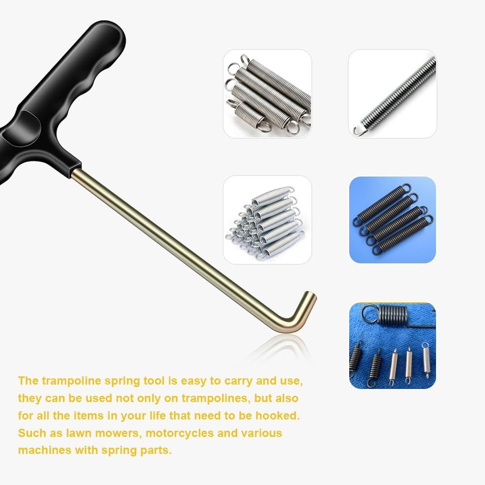 Trampoline Spring Pull Tool Kit Trampoline T-Hook Puller Spring Pull T-Shape Hook Trampoline Accessories - Image 5