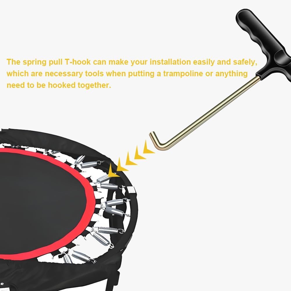 Trampoline Spring Pull Tool Kit Trampoline T-Hook Puller Spring Pull T-Shape Hook Trampoline Accessories - Image 6