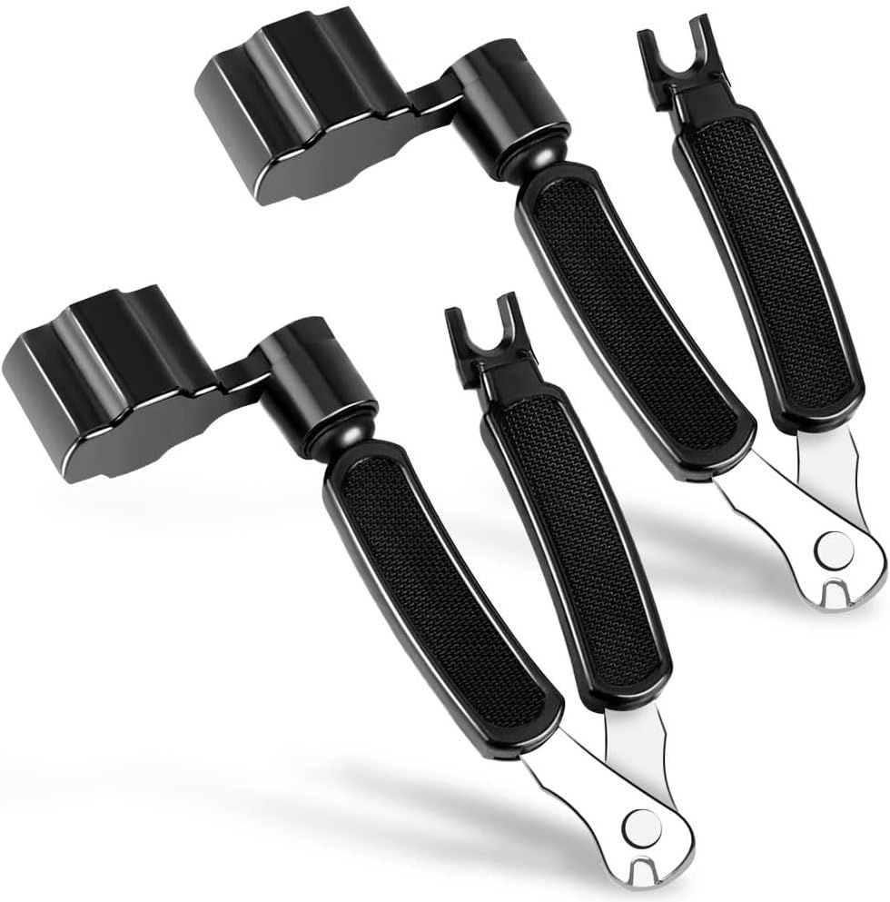 Guitar String Winder Cutter Pin Puller Multifunctional 3 In 1 Guitar Maintenance Tool String Peg Winder String Cutter Pin Puller Instrument Accessories - Image 1