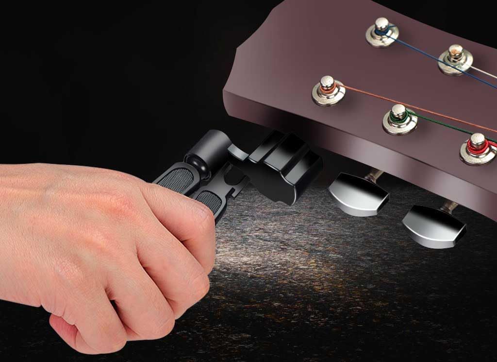 Guitar String Winder Cutter Pin Puller Multifunctional 3 In 1 Guitar Maintenance Tool String Peg Winder String Cutter Pin Puller Instrument Accessories - Image 2