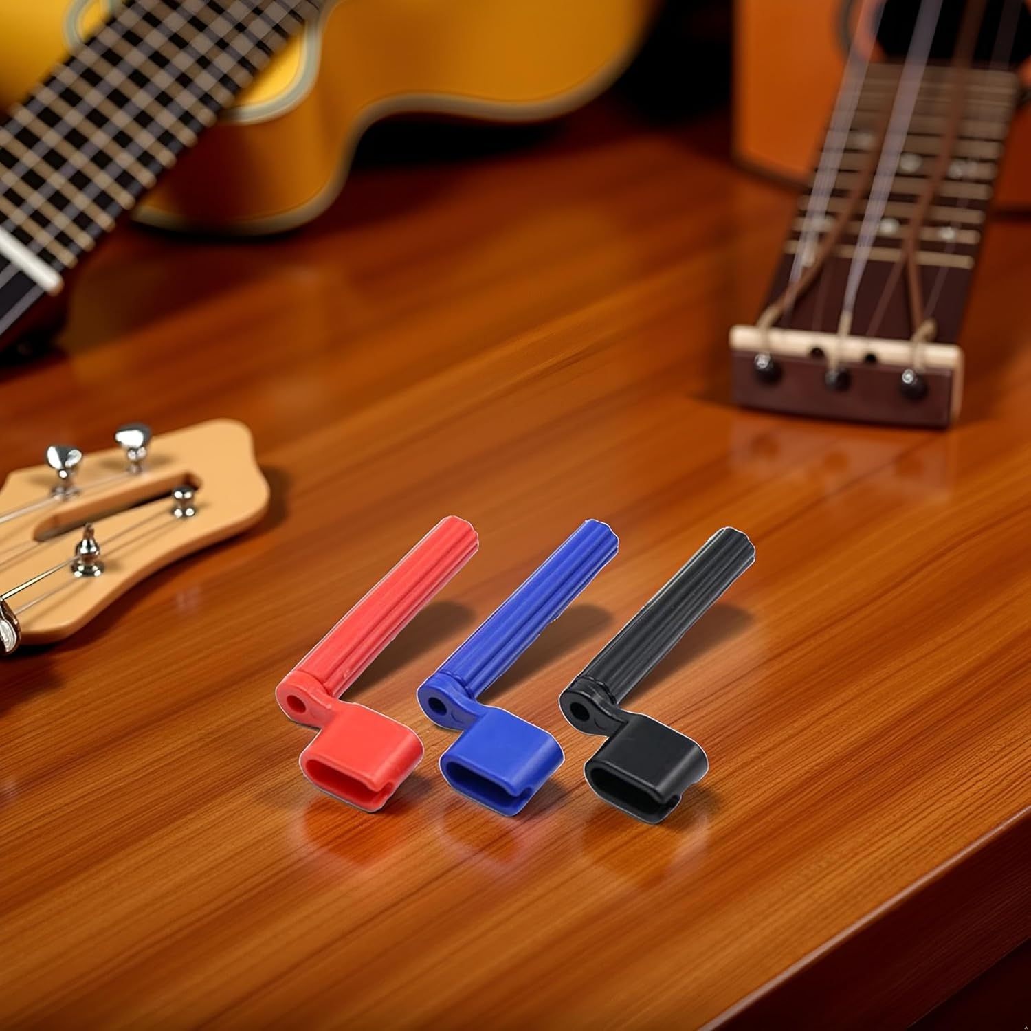 3 Pcs Random color Guitar String Winder, 2 in 1 Guitar String Tool Bridge Pin Remover Speed Peg Puller Winder Tool for Acoustic Electric Guitar Bass Ukulele, Instrument Accessories - Image 8