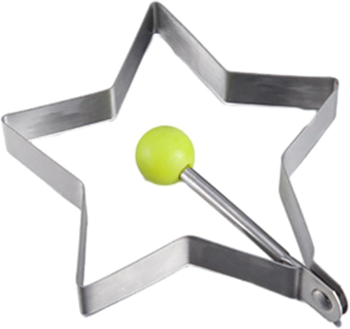 Star Egg Mold Shaper - Non Stick Pancake Deep Egg, Stainless Steel Frying Egg Rings, Mould Cookies Maker Baking Shaper Kitchen Gadget, Egg Patty Maker Rings For Sandwich Fritters Crumpets - Image 1