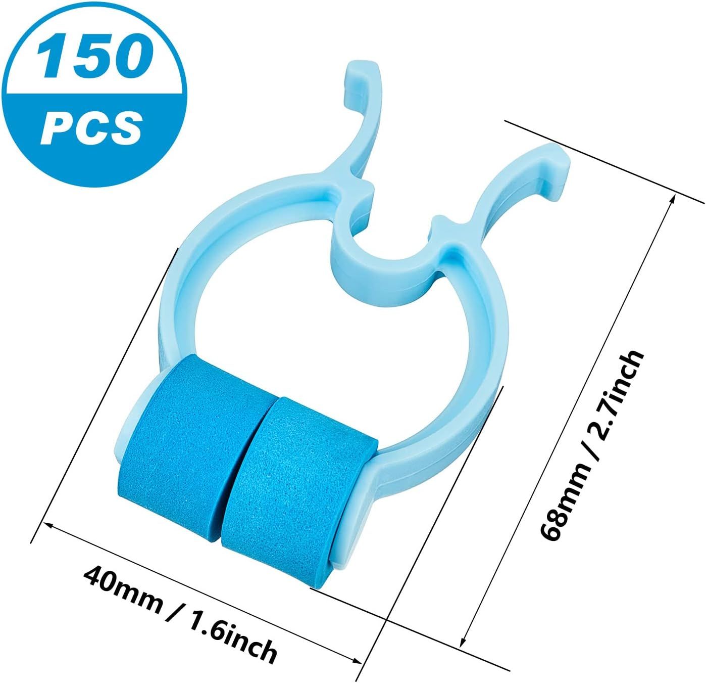 Nose Stop Clips Nasal Nose Stopper Clips Plastic Foam for Emergency or Accident - Image 2