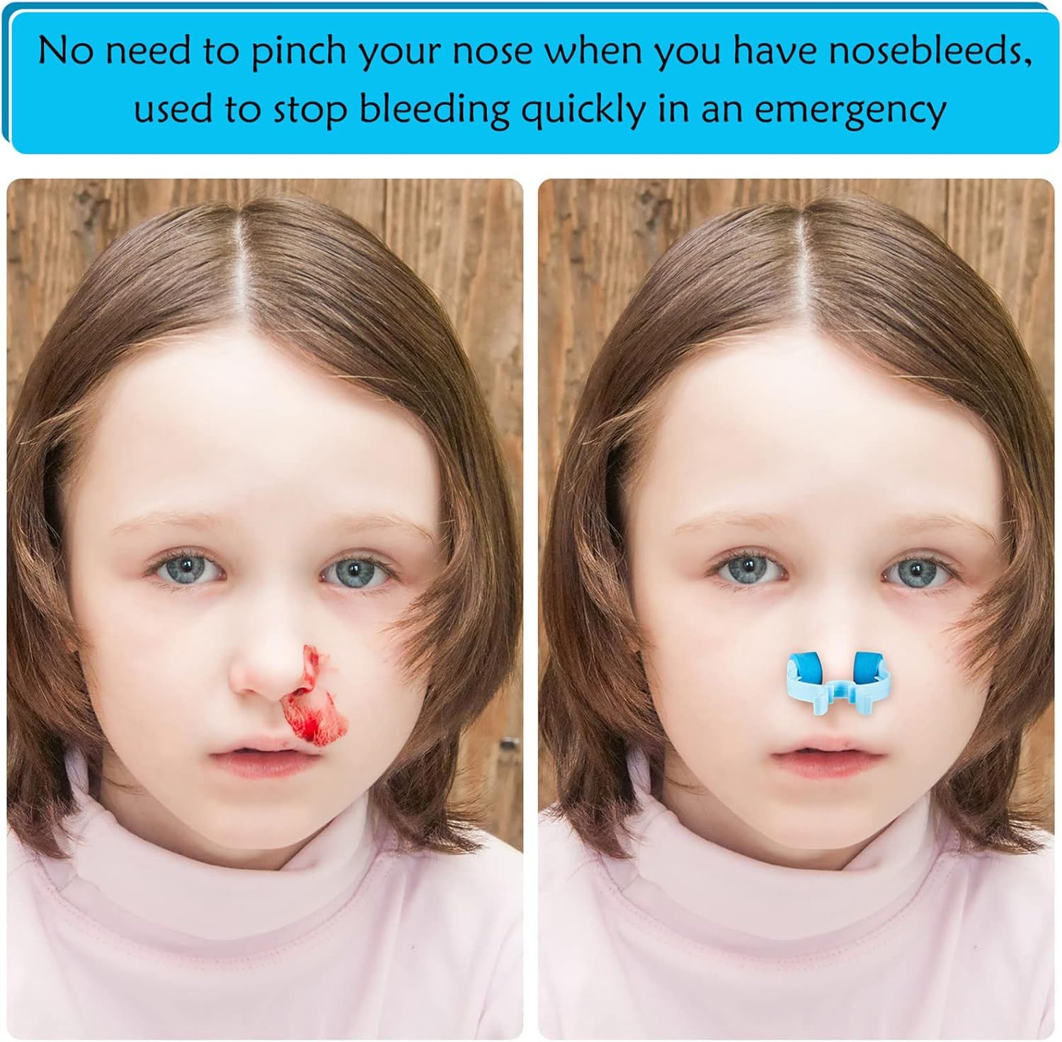 Nose Stop Clips Nasal Nose Stopper Clips Plastic Foam for Emergency or Accident - Image 4