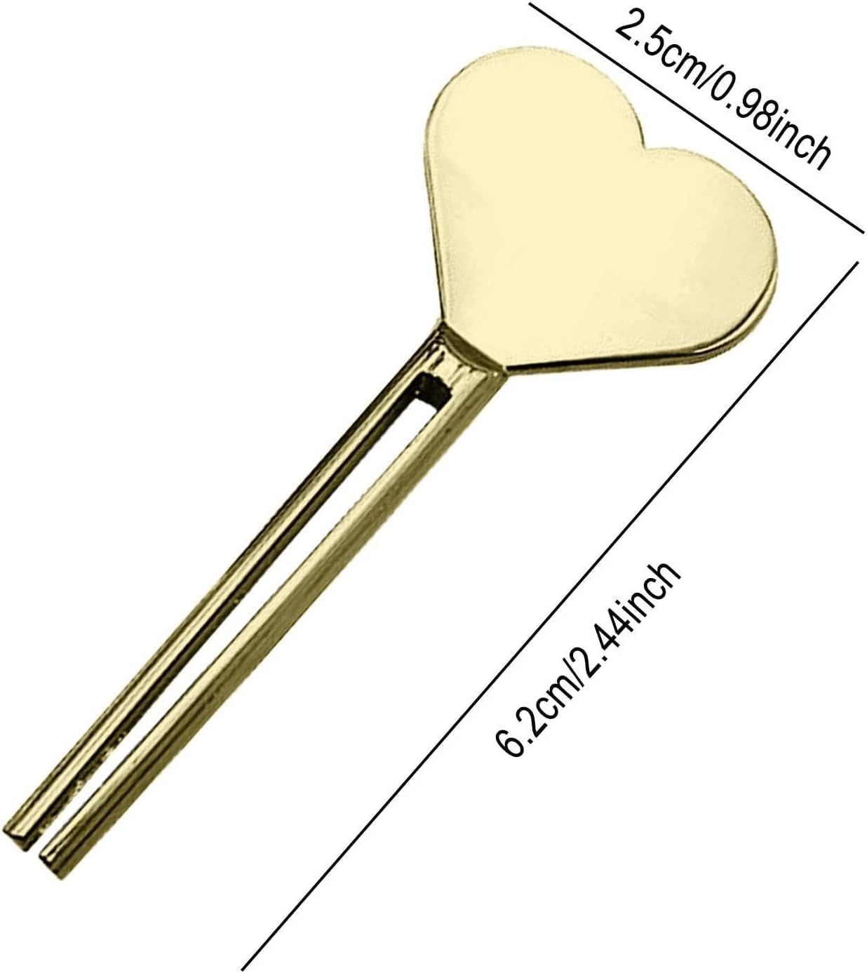 2pcs Metal Tube Squeezer Key,Stainless Steel Toothpaste Roller，Creams Tube Wringer,Efficient Toothpaste Saver,Toothpaste Roller Tube Key for Paint, Cosmetics and Hair Dye (Gold) - Image 3