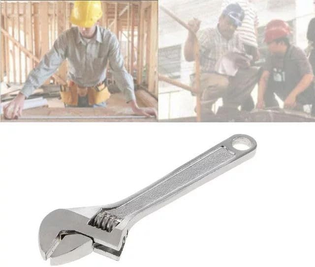 1pc Mini Silver Open End Wrench, Steel 2.5inch Monkey Wrench, Adjustable Spanner for Repairing, Professional Mini Small Hand Tools Hand Spanner Tool Universal Keychain Accessories Easy to Carry - Image 5