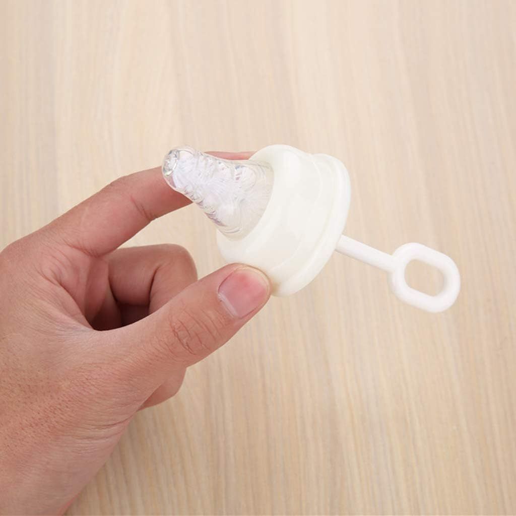 5 Pcs White Pacifier Cleaning Set,Nipple Cleaner Nipples Brush Cleaning Tools Professional Bristle High Density Pacifier Soother Accessories,Bottle-Feeding - Image 6