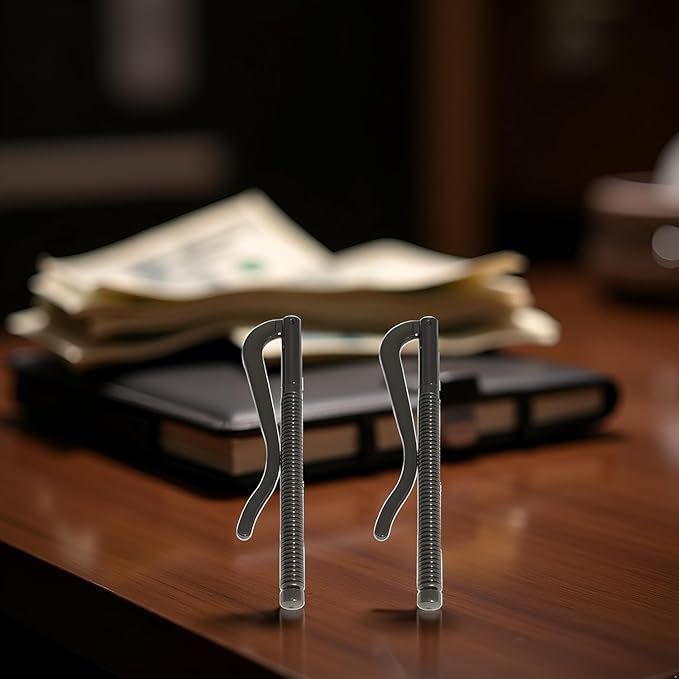 2Pcs Black Spring Money Clips Metal Bifold Money Clip Bar Wallet Replace Parts Spring Clamp Cash Holder(70mm) - Image 7