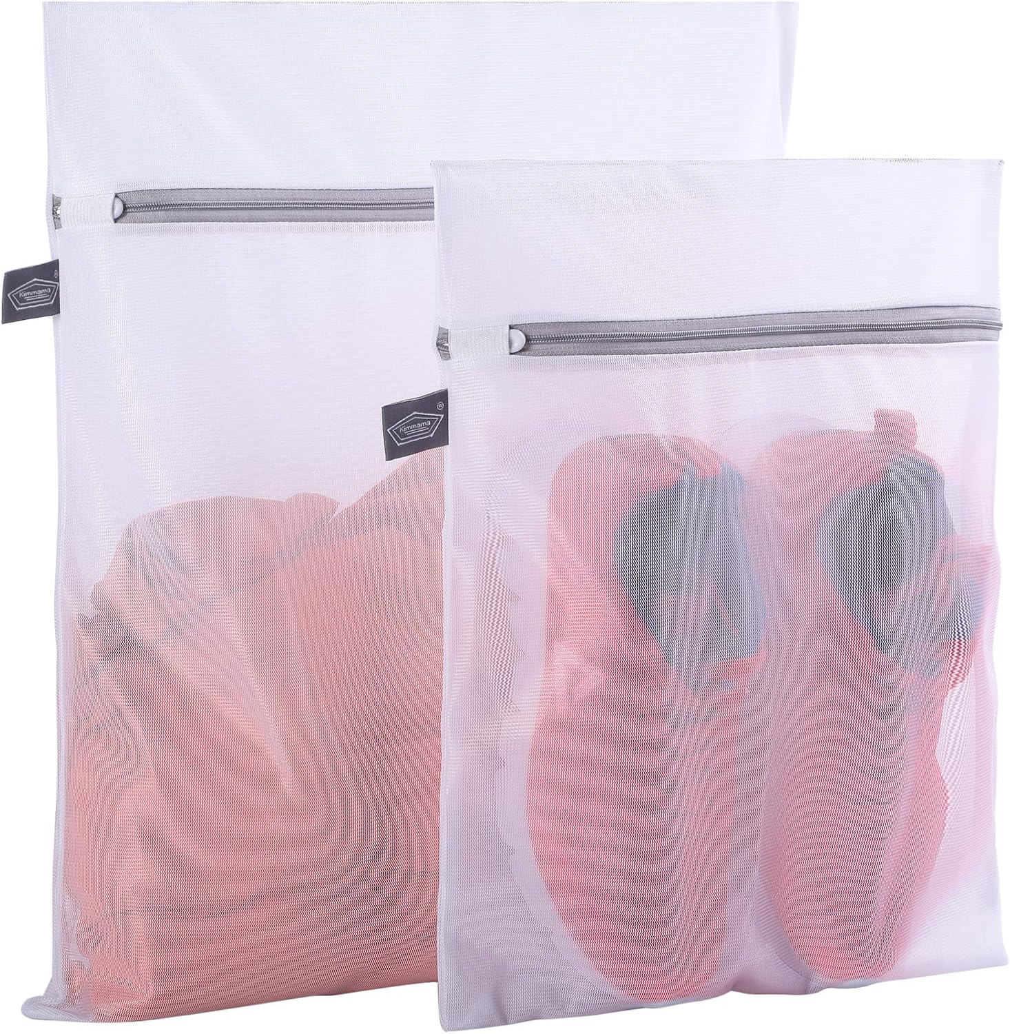 Kimmama Laundry Bag Mesh Wash Bags, Washing Machine Wash Bag, Net Washer Sack with Zipper, Dryer Pouch for Cleaning and Drying Cloths, Garment, Delicates, T-shirt, Underwear, Bra, Pant, Small Toys - Image 1