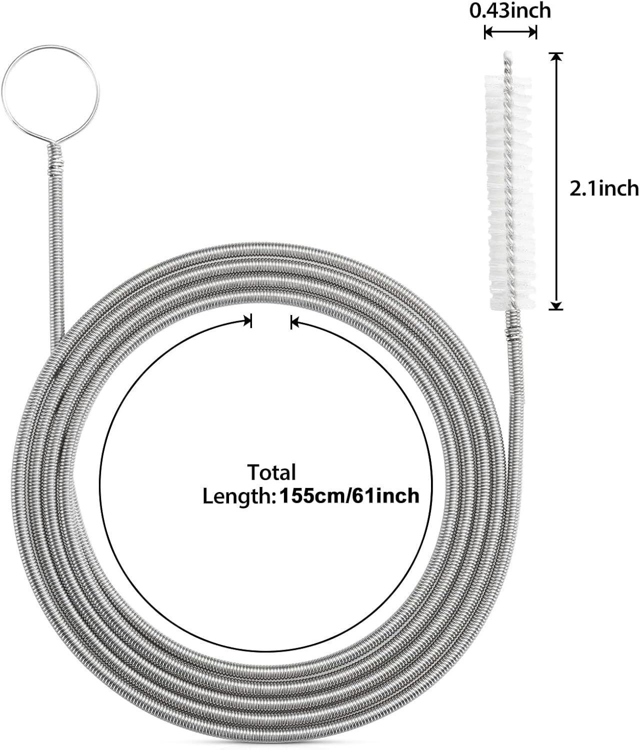 Long Drain Brush Flexible Feeding Tube Brush Slim Cleaning Brush Hose Pipe Brush - Image 6
