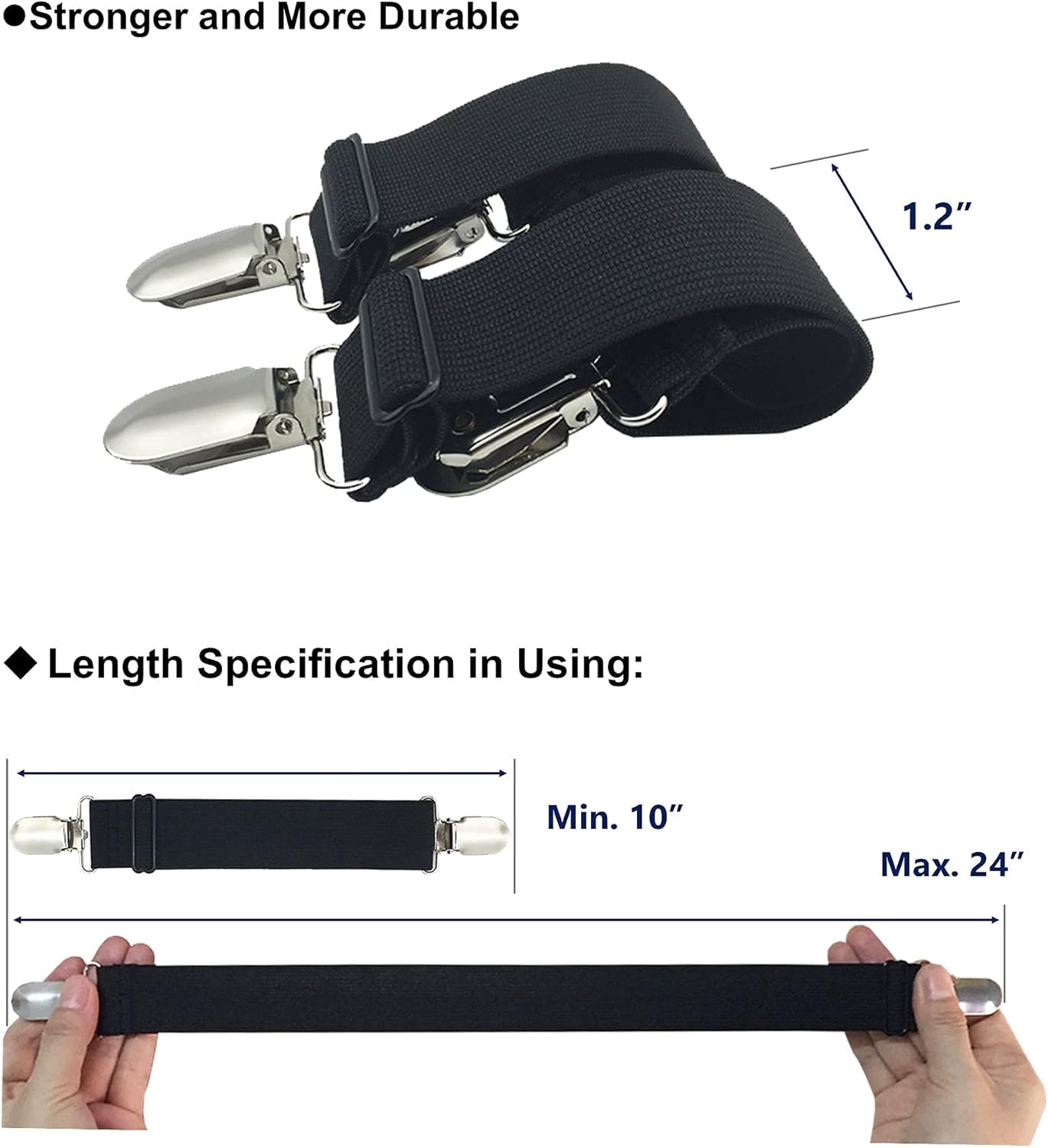 Sheet Straps Bed Sheet Keeper Holder for Corners Sheet Stays Suspender Clips Fitted Sheet Holder Clips Garters Fasteners Mattress Clamps - Image 5