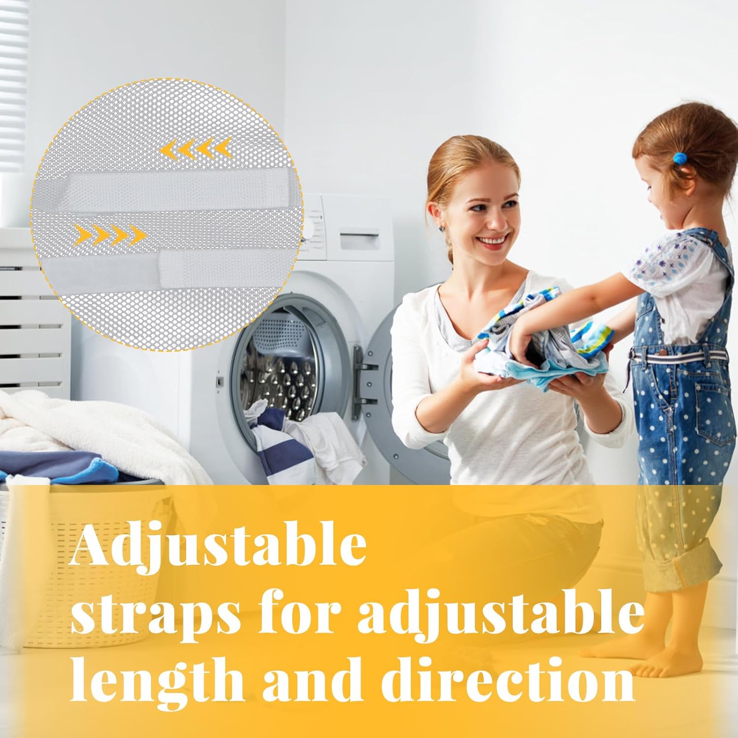 Sneaker Dryer Bag,Shoe Wash & Dry Net Bag for Dryer 15.7*15 Inch Shoe Washing Machine Bag Adjustable Magic Tape Shoe Dryer Bag Reusable Laundry Bags - Image 5