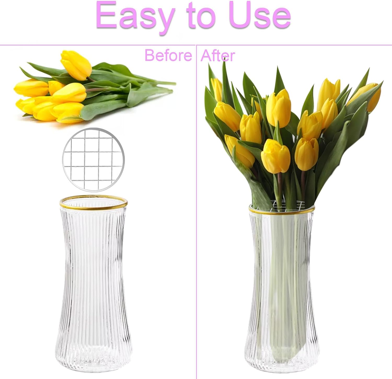 Mason Jar Flower Insert Lid for Regular Mouth,15 Pcs Flower Grid Frog for Arrangement Vase Metal Mason Jar Flower Organizer Lid with Square Grids for Regular Mouth Mason Canning Jars - Image 4