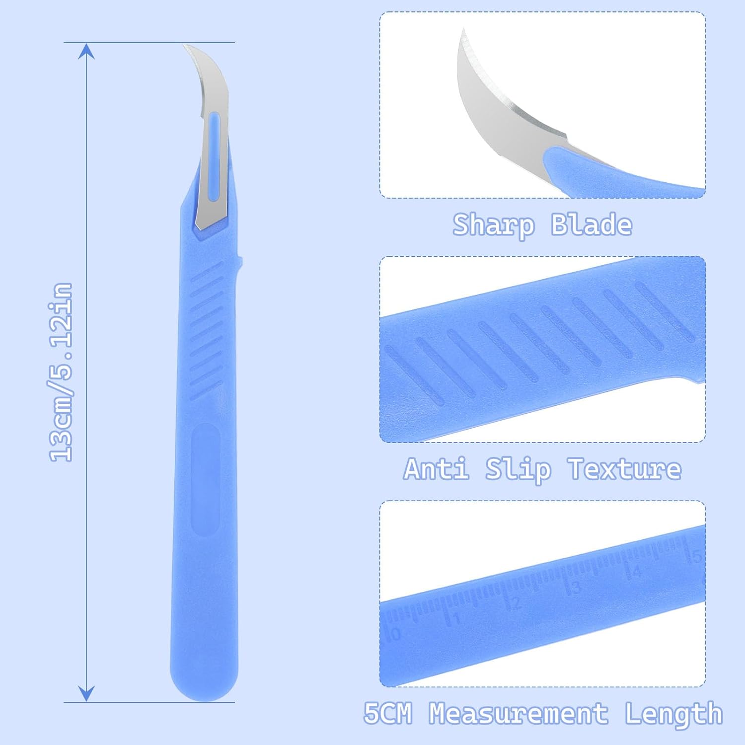 10 Pcs Seam Ripper for Sewing,Stitch Remover Razor with Protective Case and Anti-Slip Handle Light Thread Ripper Tool for Sewing Crafting Embroidery Sewing Accessory&Supply - Image 2