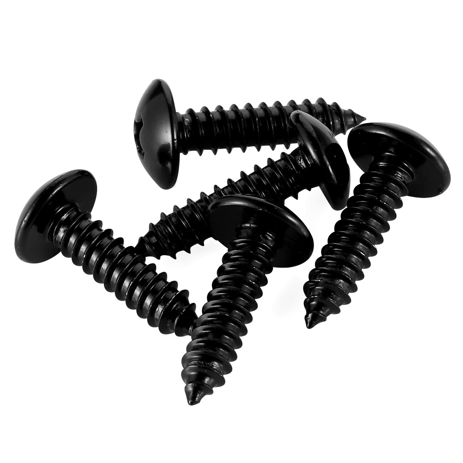 #14 x 1 Truss Head Wood Screws Sheet Metal Screw, Self Tapping, 18-8 Stainless Steel 304 Black Finish, 25 PCS - Image 6