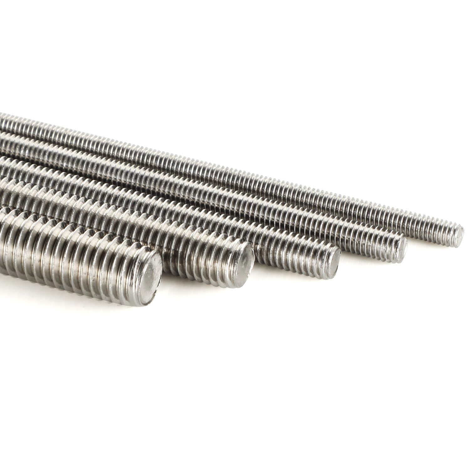 M6-1.0 x 300mm Fully Threaded Rods, Long Threaded Studs, Right Hand Threads, All Threaded Rod, 304 Stainless Steel, 2 PCS - Image 3