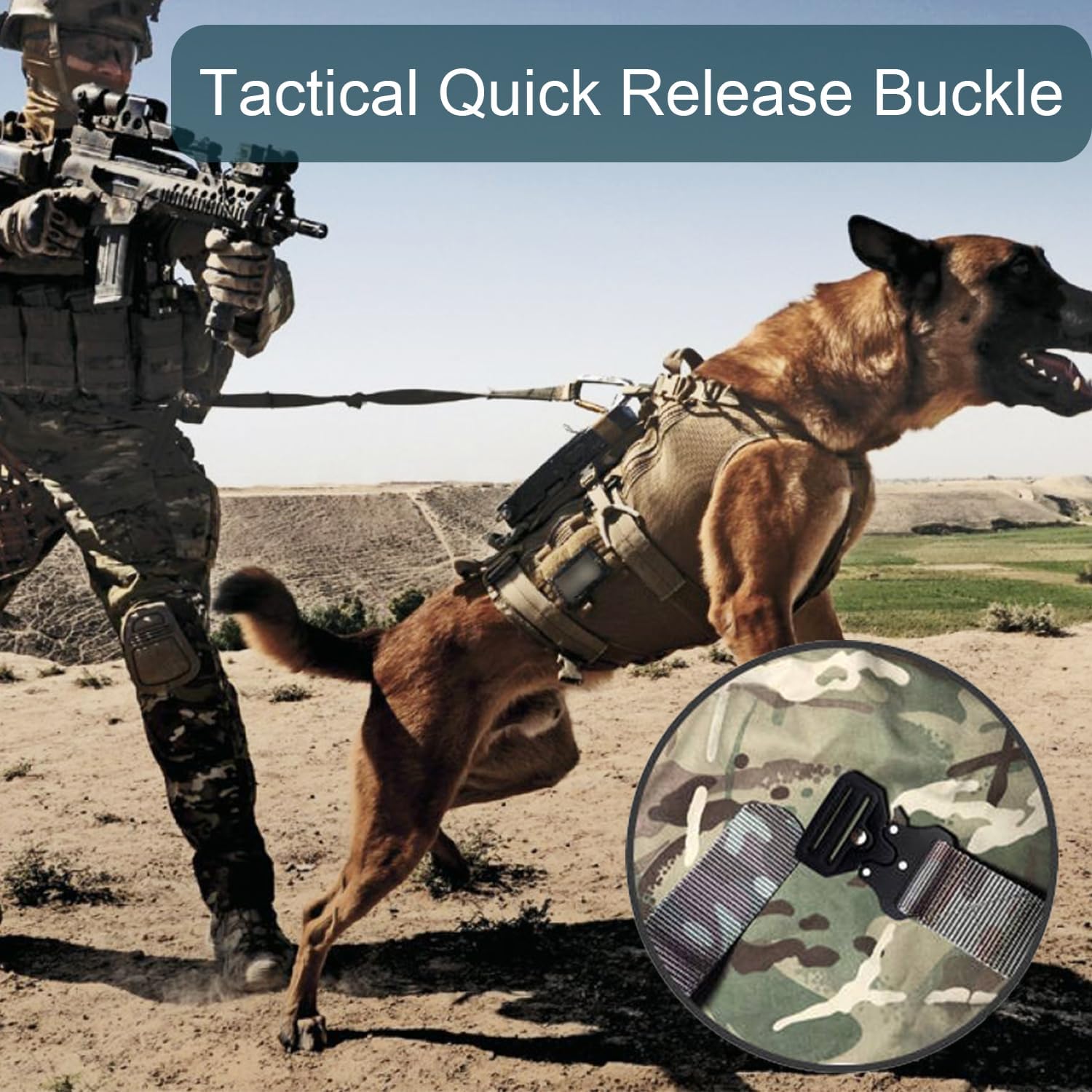 CooBigo 2 Pack Tactical Belt Buckles, 1-1/2