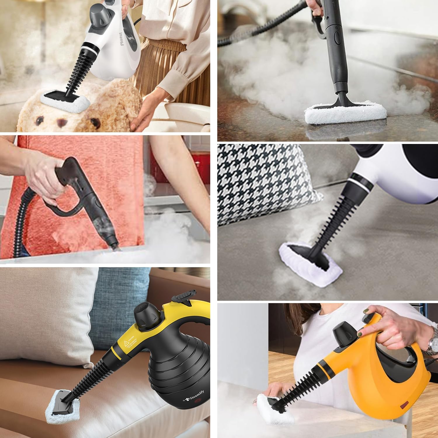 8 Pack Steam Cleaner Accessories for Most Handheld Steam Cleaner - Microfiber Cloths Cover Compatible with Bissell Steam Shot, Dupray, PurSteam, Comforday Steam Cleaner - Image 5