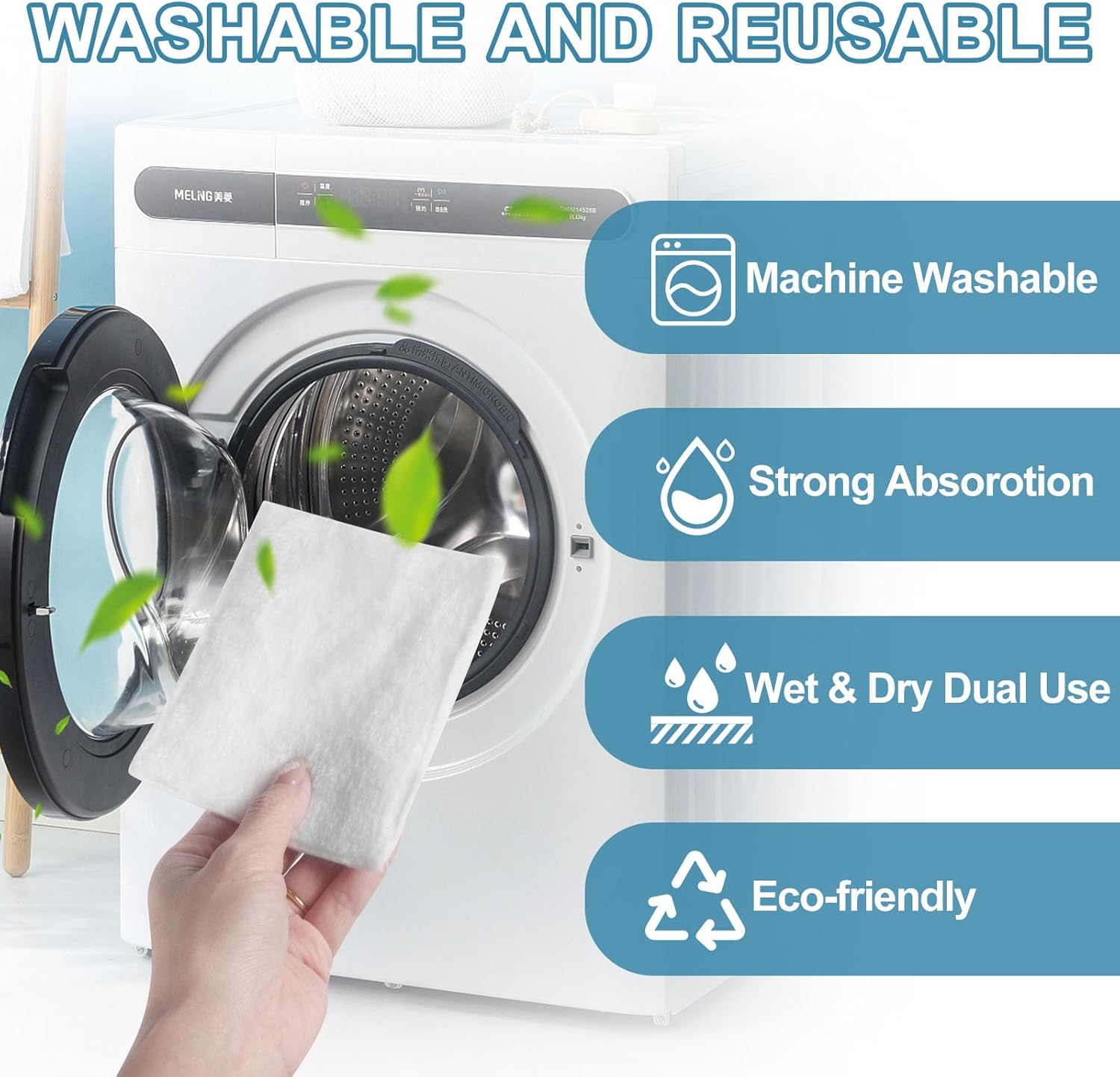 10 Pack Reusable Pad Refills Compatible with Baseboard Cleaner Tool - Microfiber Replacement Pads for Wet & Dry Use (Mop NOT Included) - Image 4