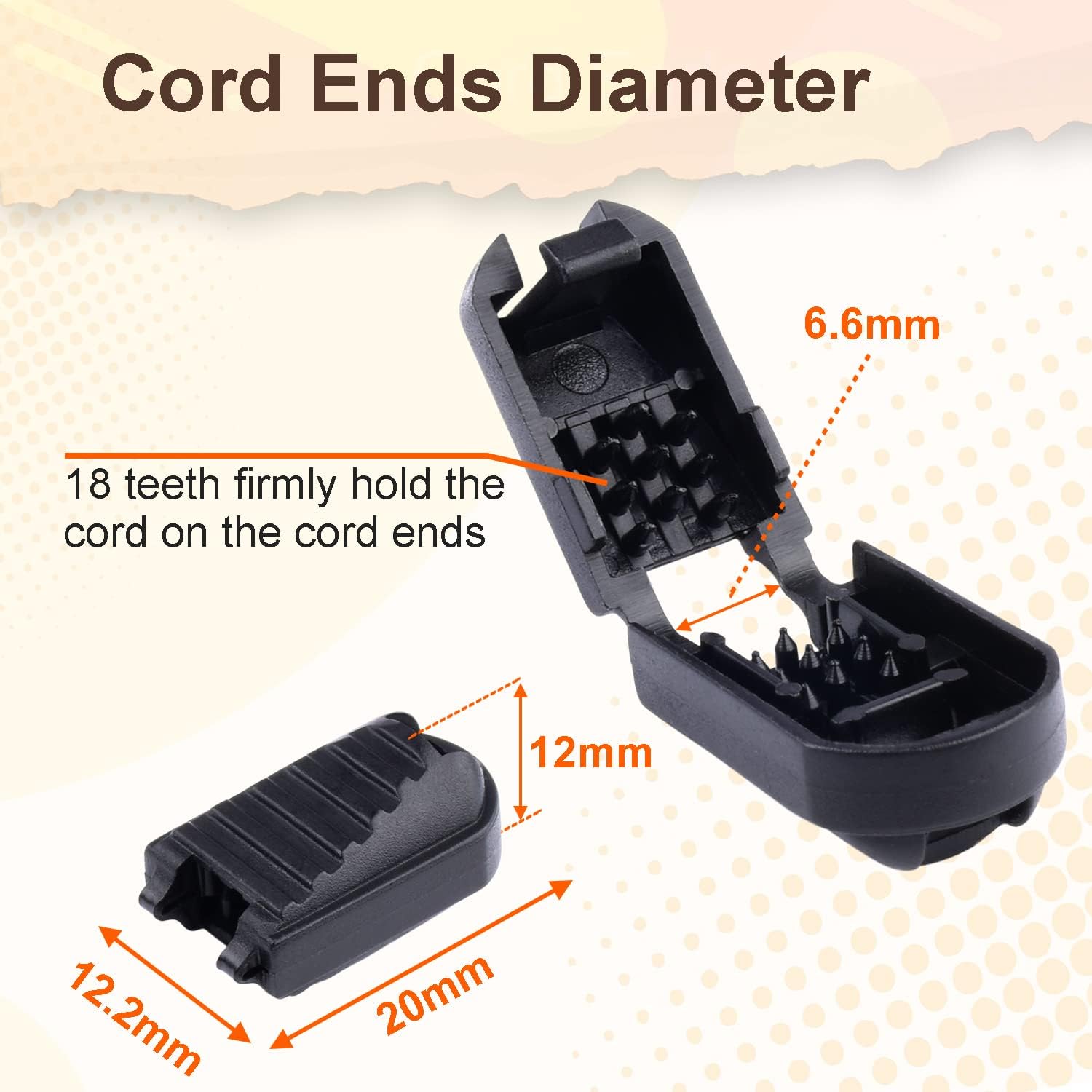 25 Pack Zipper Pull Tabs Cord Ends Tips Shoe Lace End Clips Cord Lock for Paracord Molle Backpack Quick No Tied Shoelace Triathlon Marathon Running Shoe - Image 2