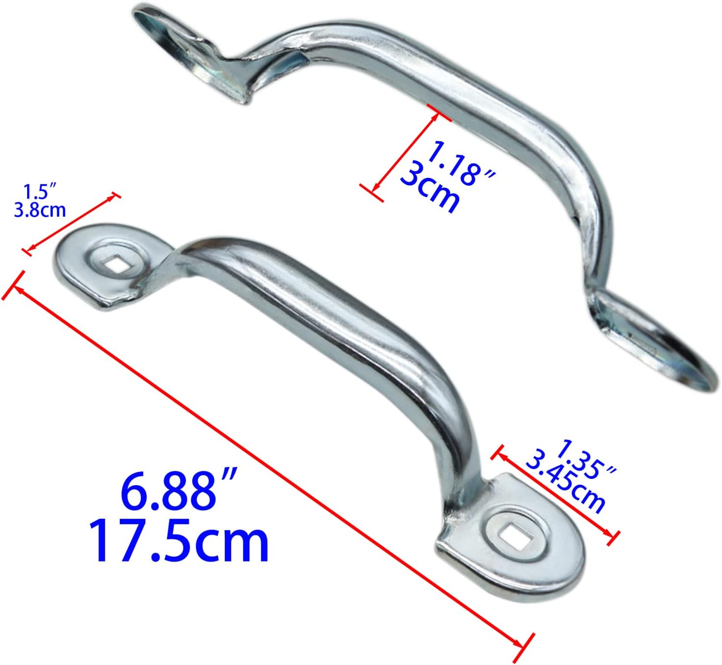 Xadnitu Garage Door Bottom Lift Handle for Most Gate Handles Replacement, Heavy Duty Door Pull Handle for Garage Outdoor Closet (2 Pack) - Image 2