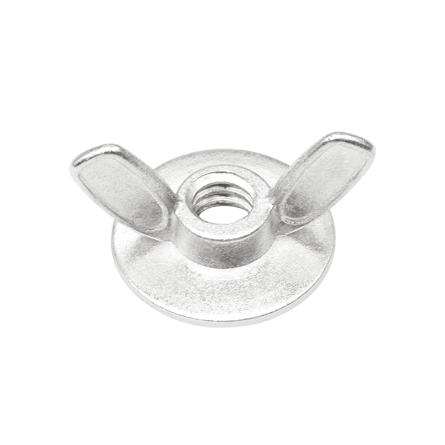 Xadnitu 50 Pieces 1/4''-20 Washered Wing Nut, Zinc Plated Hurricane Hardware Butterfly Nuts with Washer for Fasteners, Silver - Image 1