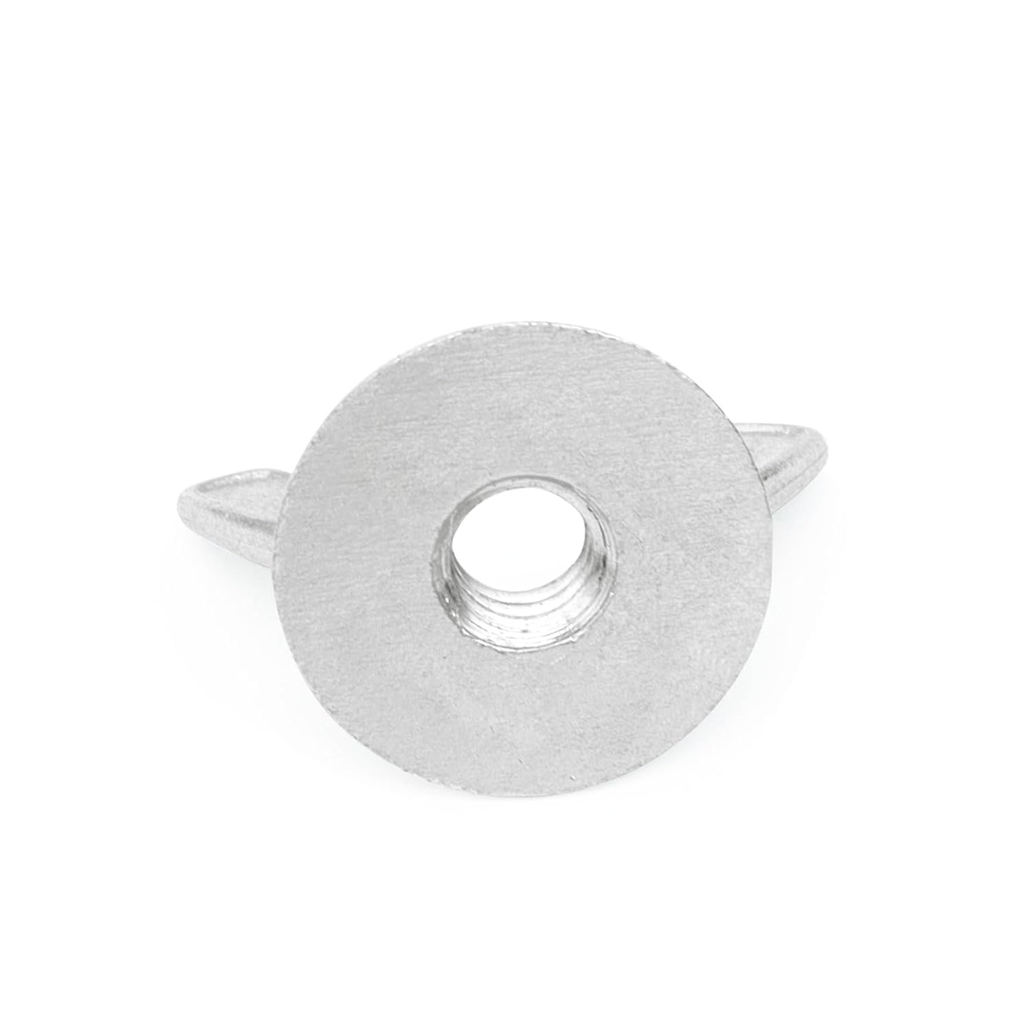 Xadnitu 50 Pieces 1/4''-20 Washered Wing Nut, Zinc Plated Hurricane Hardware Butterfly Nuts with Washer for Fasteners, Silver - Image 3
